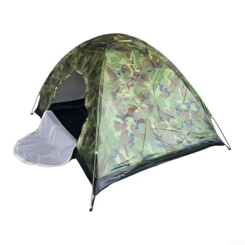 QuivyLivy Camo Backpacking Tent for 2 Person, Military- Style Shelter, — view 4
