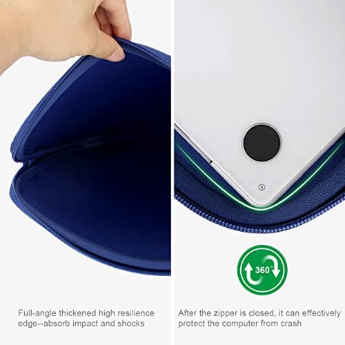 Arvok 11 11.6 12 Inch Laptop Sleeve Multi-Color Size Choices Case/Water-resistant Neoprene Notebook Computer Pocket Tablet Briefcase Carrying Bag/Pouch Skin Cover For HP/Dell/Lenovo/Asus/Acer — view 3