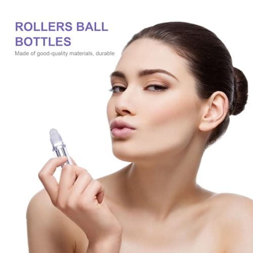 PRETYZOOM Plastic Roller Bottles 10 Pack Purple 6.5ml for Essential Oils — view 4