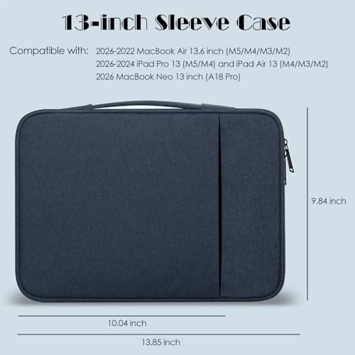 ProElife Sleeve Case for MacBook Neo & Air 13'' M5 M4, Retractable Handle — view 2