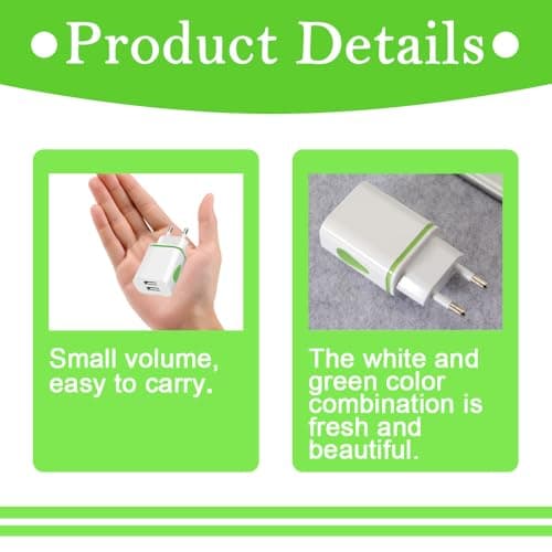 2 Pin Shaver Socket with USB, European USB to Shaver Socket Adapter, Universal UK to European Travel USB Charger Plug Compatible with iPhone Samsung Tablet Toothbrush(Do not use in UK) — view 5
