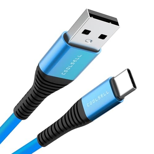 Short USB C Cable[0.3M 3Pack] Flexible Silicone, 3A Type-C Charger Cable