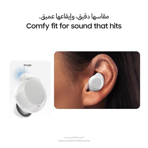Samsung Galaxy Buds Core True Wireless Bluetooth Earbuds, Active Noise Cancellation, Secure Fit with Wingtip, Easy Pairing, Auto Switch, Touch Control, Black (KSA Version) — view 3