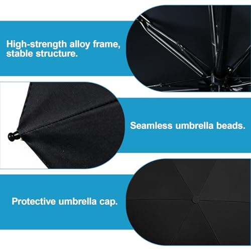 Wihozte 1Pcs Pram Parasol with 50+ UV Protection & Multi-Functional Stand — view 2