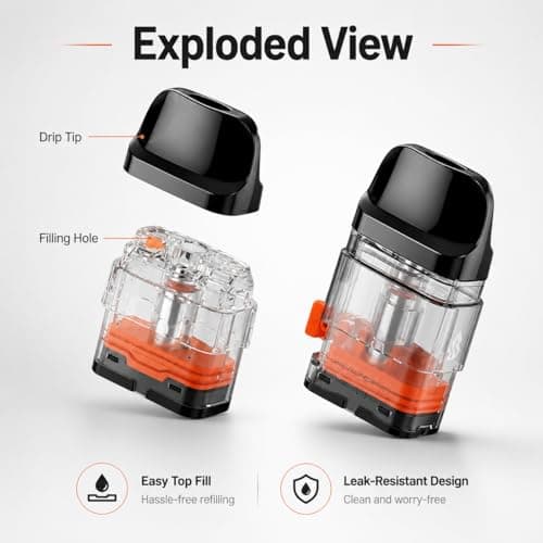 VAPORESSO XROS Pod Cartridges 0.8 Ohm Mesh [Pack of 4] — view 6