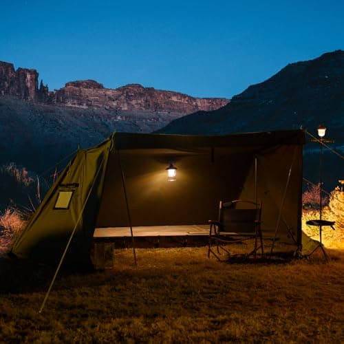 TOMOUNT Solo Tent Cotton 1 Person Minilite Shelter Tent with Inner Tent and Oven Hole for Tent Stove 4 Seasons Camping Tent for Outdoor, Camping, Hiking, Trekking — view 6