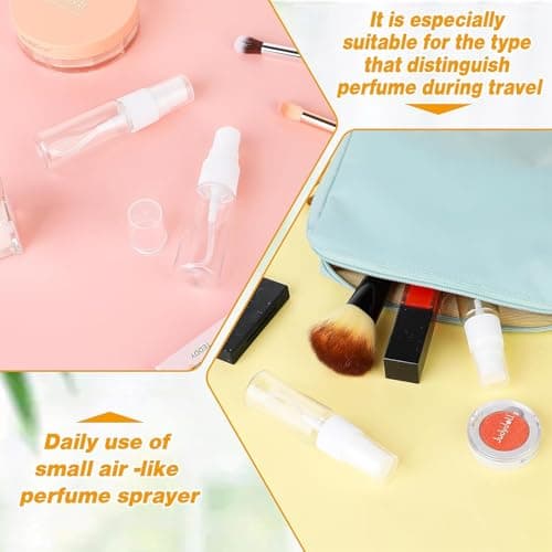 SOPSTUO 20ml Spray Bottles - 4 Pack Fine Mist Atomiser Empty Travel Spray Bottles for Toiletries Perfume Toners Rose Water Cosmetics — view 6