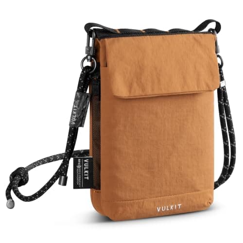 VULKIT Multifunctional Crossbody Phone Bags Lightweight Nylon Shoulder Bag RFID Blocking Family Passport Holder for Men Women Teenagers Outdoor Travel Casual Daily