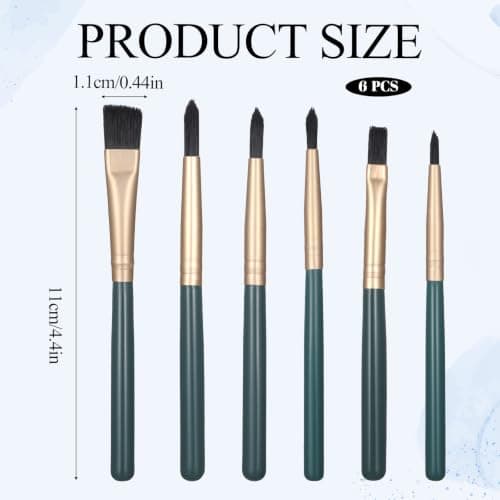 6 Pcs Travel Paint Brush Set – Mini Watercolour Brushes for Artists — view 2