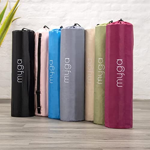 Myga Yoga Mat Bag - Compact Carry Bag for Yoga, Pilates, Fitness & Exercise Mat with Adjustable Strap for Women & Men - Lightweight Waterproof Travel Bag for Home Gym and Studio - Grey — view 2