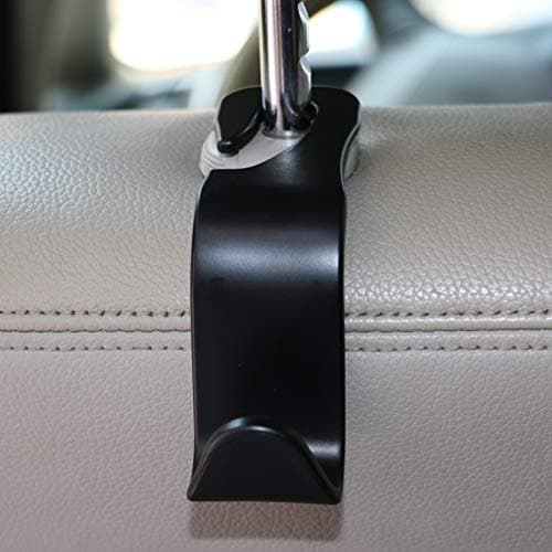 Grizef (4Pack) Car Headrest Hook, Auto Seat Headrest Hangers, Portable Organizer Holder, Car SUV Back Seat Hanger, Hang Purse, Grocery Bags — view 4