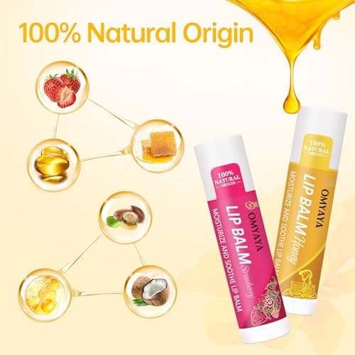 Lip Balm Set,24PCS Flavoured Moisturiser for Lips with Shea Butter&Vitamins — view 3