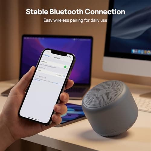 Bobtot Portable Bluetooth Speakers with Strap Mini Speaker, Dark Gray — view 3