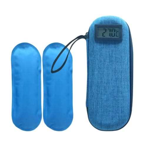 Compact Cooler Case - Temperature Display Insulated Medication Storage