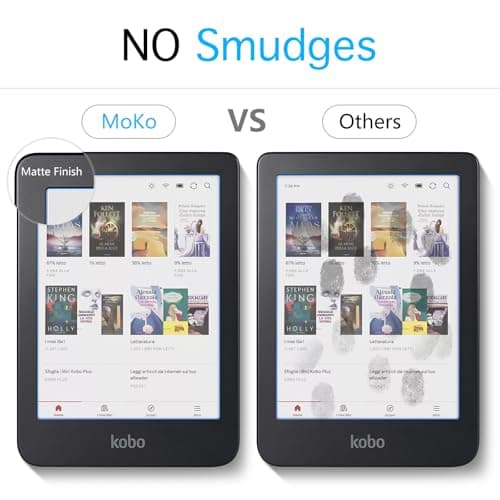 MoKo 2 Pack Anti-Glare Screen Protector for 6" Kobo Clara Colour/Clara BW — view 4