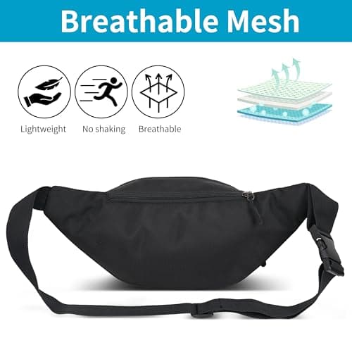 GERIINEER Bumbags Waist Fanny Pack for Women Ladies Men Waterproof Unisex Bum Bag for Dog Walking Running Traveling Cycling Hiking Outdoor Sport — view 4