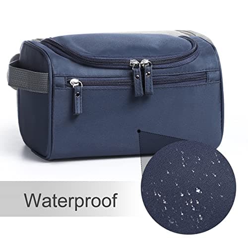 Toiletry Bag, Etercycle Hanging Wash Bag Travel Toiletry Bag Waterproof Bathroom Bag for Men and Women Travel Toiletry Makeup Organizer (Navy Blue) — view 6