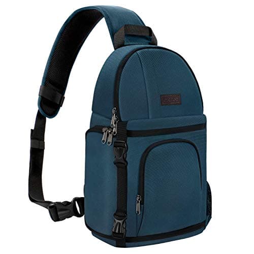 MOSISO Camera Sling Bag, DSLR/SLR/Mirrorless Camera Backpack, Deep Teal