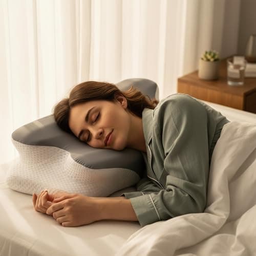 TsunNee 60D Memory Foam Pillow, Orthopedic Ergonomic Pillow for Neck and Shoulder Pain, Cervical Neck Support for Side Back Stomach Sleepers — view 2