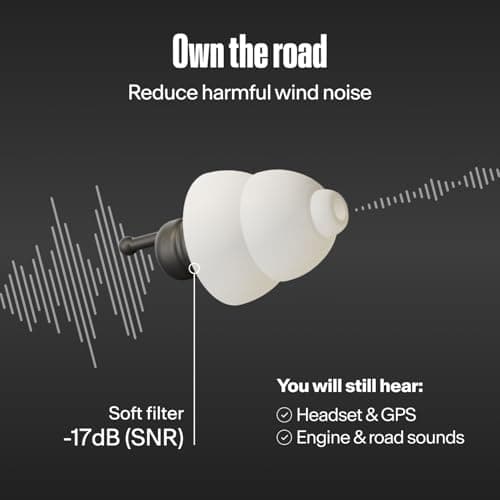 Alpine MotoSafe Tour 17dB Motorcycle Ear Plugs Wind Noise Reduction — view 3