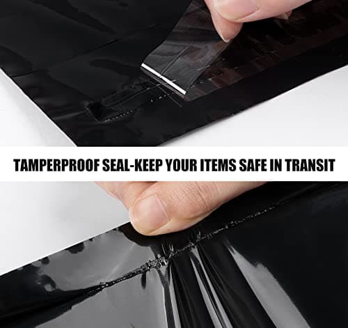 Anstore 12 x 16 Parcel Bags, 60 Pcs Black Delivery Bags for Parcels, Large Postage Bags, Odorless Self-Seal Mailing Packing Bags for Clothes & Shipping, Tamper-Proof, Opaque, Waterproof — view 3