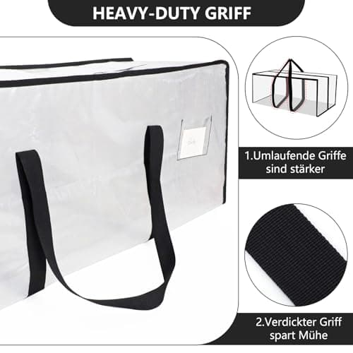 Dntorx 8 Pack 120L Moving Bags Heavy Duty Storage Bag Dorm Moving Essential — view 4