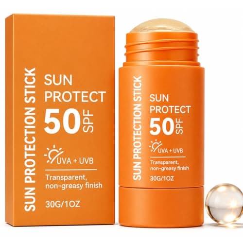SPF 50 Sunscreen Stick for Face and Body, Factor 50 Sun Cream Roll On, 30g