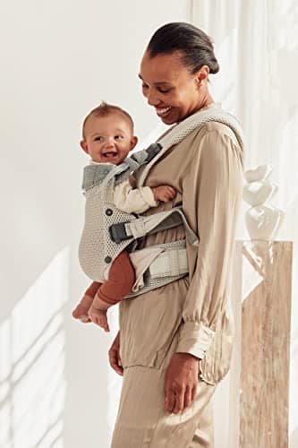 BABYBJÖRN Baby Carrier Harmony, 3D Mesh, Cream — view 4
