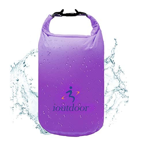 ioutdoor Boat Dry Bags 2L/5L/10L/20L/40L/70L Waterproof Dry Sack(Purple 2L)