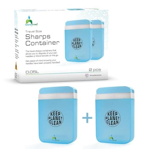 2 Pcs Travel size Sharps Bin-Disposal Container for Pen Needles & Lancets — view 3