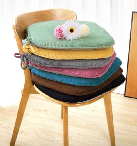 Non Slip U Shaped Dining Chair Cushion Set 8 Pack Kitchen Chair Pads with Machine Washable Cover Black 41x43cm Dining Room Seat Cushion Non Slip Design Comfortable and Stylish Easy to Clean — view 2