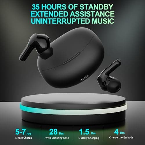Wireless Earbuds Bluetooth Ear Buds Earphones with LED Display Hi-Fi Sound — view 5