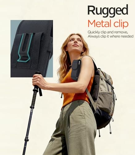 URDIKKG Phone Holster for iPhone 17/16/15/14/13 Pro Max and Plus, L-Black — view 4