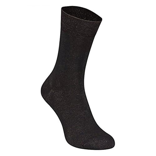 Best4Feet Raynaud’s Disease 9% Silver Socks For Chilblains and raynaud's sufferers, antibacterial anti sweat socks - 1 pair of black socks men & women (Med 38-40)