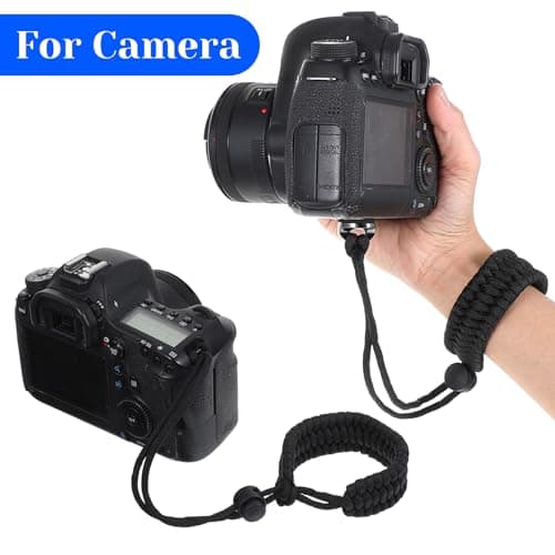 Molain Camera Wrist Strap Lanyard, Adjustable Nylon Cameras Hand Strap Camera Wristband Straps with a 1/4" screw Quick Release for Action Selfie Sticks Tripods Phone Mounts — view 4