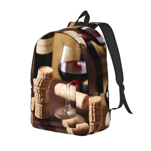 YQxwJL Wine cork print Backpack for Women, Carry On Backpack Laptop Bag for Weekender Business Hiking Travel — view 2