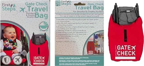 Steps Inn Pram Bag for Airplane | Baby Pram Gate Check Stroller Bag | Baby Stroller Travel Bag | Airplane Pushchairs & Prams Travel Essentials for Standard and Double Prams 115x51x31cm — view 3