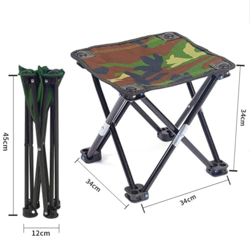 Portable Fishing Folding Chair in Iron and Oxford Cloth for Travel — view 3