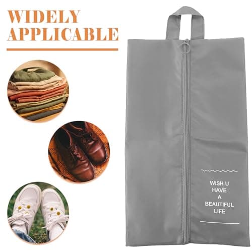 Mobestech 4pcs Waterproof Gym Shoe Bag with Nylon Material Compact Travel Shoe Bags for Packing and Sandals for Travel and Business Trip — view 6