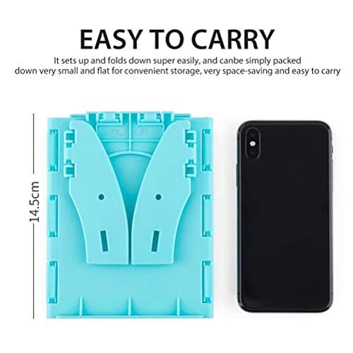 Eleage Folding Commode Toilet Seat Self‑Contained Car Travel Toilet for Kids (Sky-Blue) — view 4