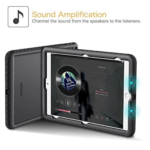 FINTIE Case Compatible with iPad 9th Generation (2021)/iPad 8th Generation (2020)/iPad 7th Gen (2019) 10.2 Inch - [All Corner Protection ] Shockproof Silicone Cover, Black — view 6