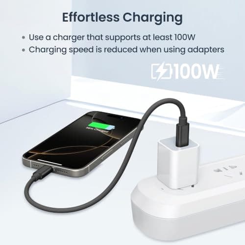 Elebase Multi USB C Charger Adapter Cable Kit, with 0.3M 100W Charging Cord — view 6