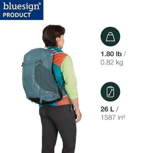 Osprey Hikelite Unisex Hiking Bag, 26L, Raven Black — view 2
