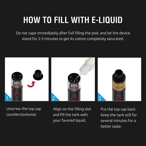 SMOK Vape Pen V2 E Cigarette Starter Vape Kit, 60W 1600mAh, TPD Compliant Ecig, 2ml No Nicotine (Black) — view 6