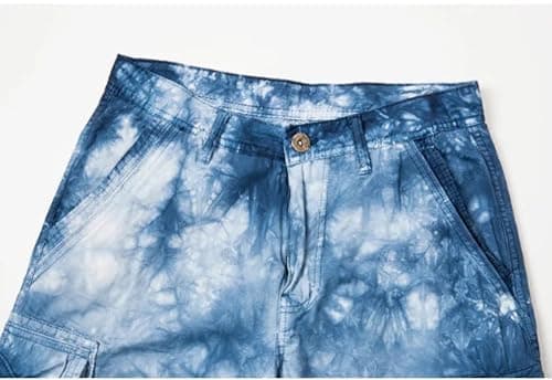 YUECIBAI Sports Running Shorts For Men Shorts Men Camouflage Side Pockets Male Short Pants Casual Camo Shorts No Belt 30 Black — view 4