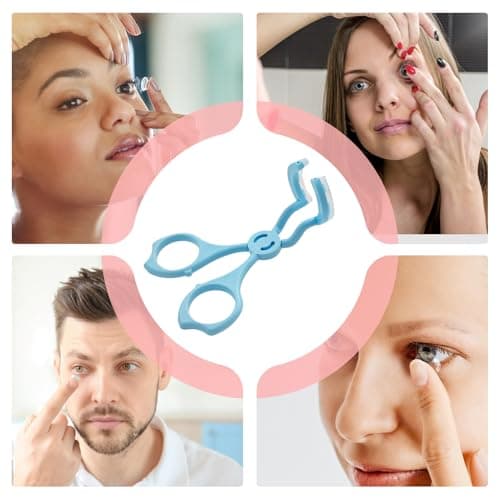 Eyelid Opener Tool - Color Soft Eye Lens Wearing Tool - with Integrated Soft Silicone Strip Portable Beginner Eyelid Opener Solution for Travel Use — view 4
