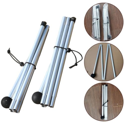 Evenoonest Foldable Beach Canopy Pole, Aluminum Shelter Tarp Stand — view 5