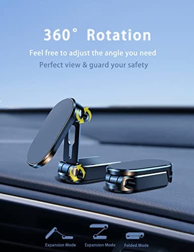 Magnetic Phone Holder Upgrade Double-Layer Foldable Universal 360° Rotation — view 4