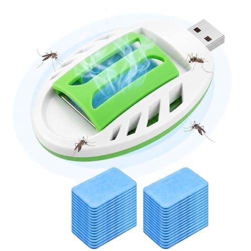 USB Mosquito Repellent Plug in with Tablets Plug in Mosquito Repellent Portable Insect Repellent for Indoor Outdoor Travel Camping Electric Mosquito Killer Protection Summer Sleep Insect Repellent