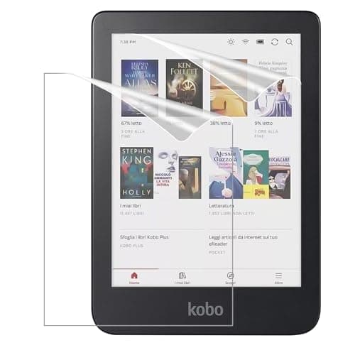 MoKo 2 Pack Anti-Glare Screen Protector for 6" Kobo Clara Colour/Clara BW